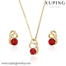 C212033- 63205 Набор ювелирных украшений Xuping Fashion, 14K Позолоченный Элегантный Комплект Ювелирных Изделий